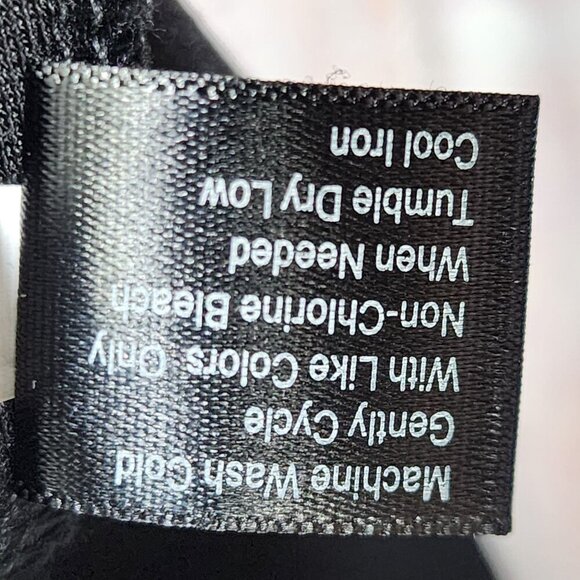 Boston Proper Black Cold Shoulder Top With Faux Leather Trim Medium - Picture 5 of 8